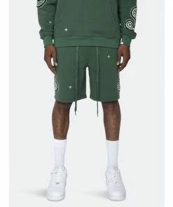 EPTM Paisley Shorts- Hunter Green