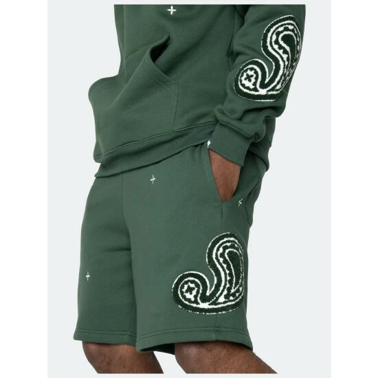 EPTM Paisley Shorts- Hunter Green - Image 2
