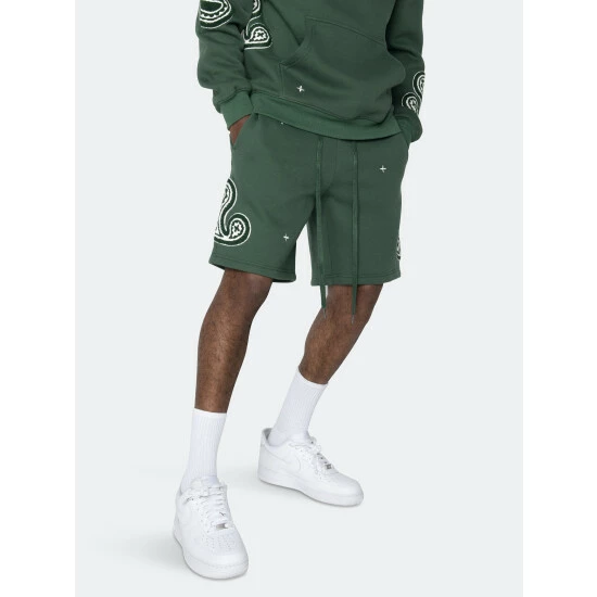 EPTM Paisley Shorts- Hunter Green - Image 3