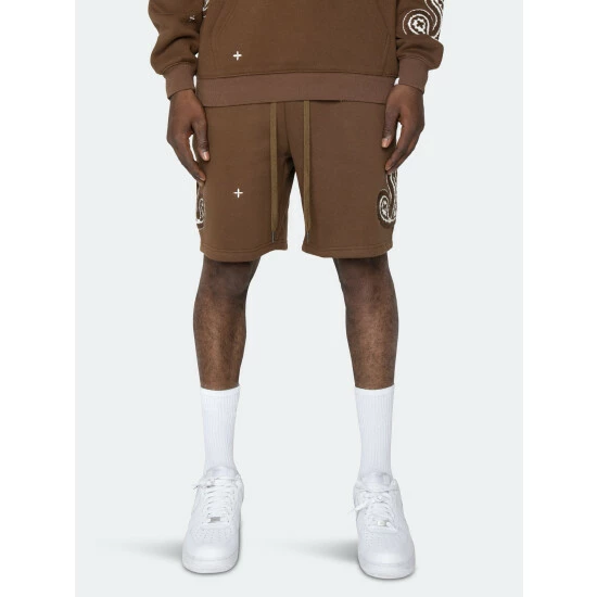 EPTM Paisley Shorts- Brown