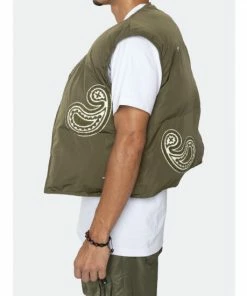 EPTM Puffer Vest (Reversible ) Olive Outerwear