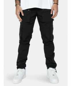 EPTM Snap Cargo Pants Denim & Bottoms Black