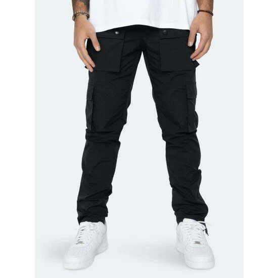 EPTM Snap Cargo Pants Denim & Bottoms Black 3 EPTM Snap Cargo Pants Denim & Bottoms Black