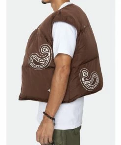 EPTM Puffer Vest (Reversible )-Brown Outerwear