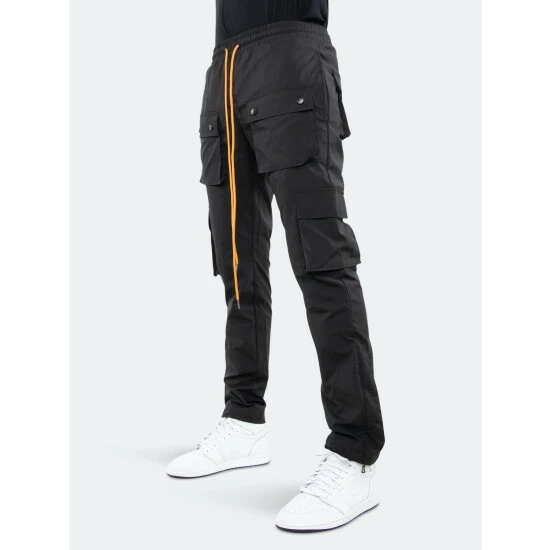 EPTM Snap Cargo Pants Denim & Bottoms Black 4 EPTM Snap Cargo Pants Denim & Bottoms Black - Image 2