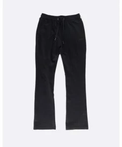 Eptm French Terry Flare Pants Black