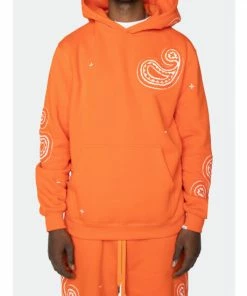 EPTM Paisley Hoodie- Orange Sweatshirts, Sweaters & Hoodies