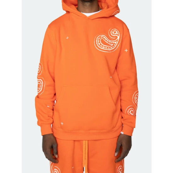 EPTM Paisley Hoodie- Orange Sweatshirts, Sweaters & Hoodies