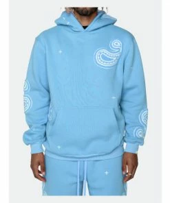 EPTM Paisley Hoodie- Baby Blue Sweatshirts, Sweaters & Hoodies