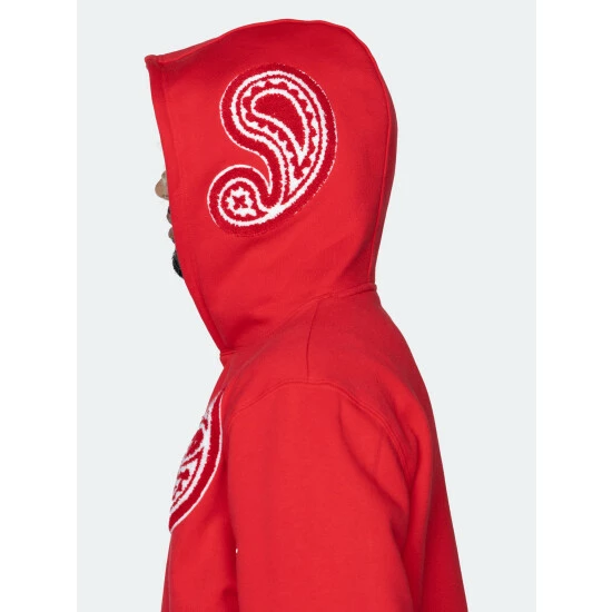 EPTM Paisely Hoodie- Red Sweatshirts, Sweaters & Hoodies - Image 2