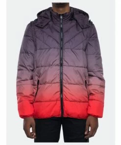 EPTM Gradient Padding Outerwear Black/red