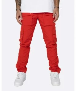 Eptm Snap Cargo Pants Denim & Bottoms Red