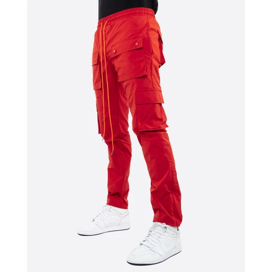 Eptm Snap Cargo Pants Denim & Bottoms Red - Image 2