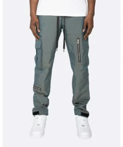 EPTM 2 Tone Cargo Pants Green Blue