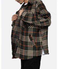 EPTM Slit Flannel Shirt Shirts Plaid Grey -EPTM Shop unnamed file 1147