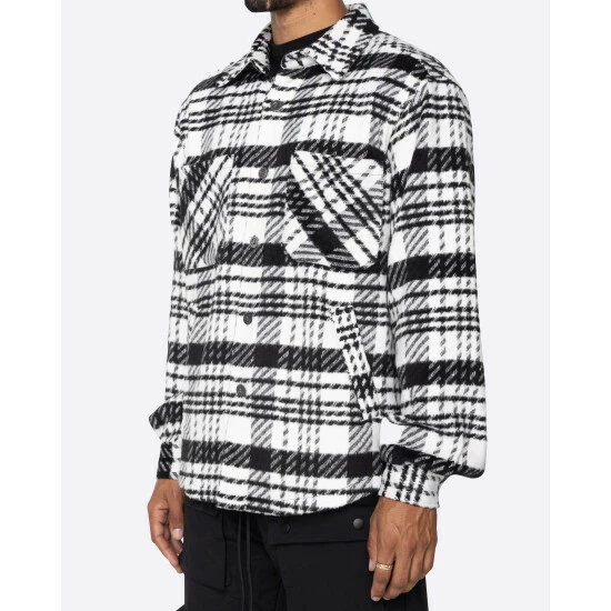 EPTM Slit Flannel Shirt Shirts Modern Black 4 EPTM Slit Flannel Shirt Shirts Modern Black - Image 2