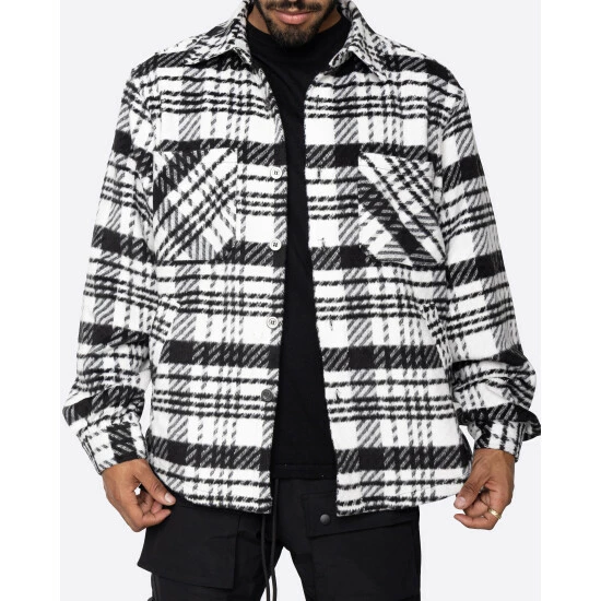 EPTM Slit Flannel Shirt Shirts Modern Black 5 EPTM Slit Flannel Shirt Shirts Modern Black - Image 3