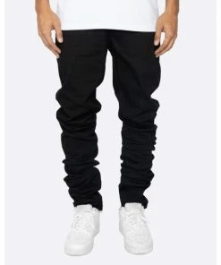 EPTM Stacked Chinos Denim & Bottoms Black
