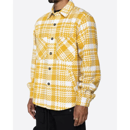 EPTM Slit Flannel Shirt Shirts Modern Yellow - Image 2