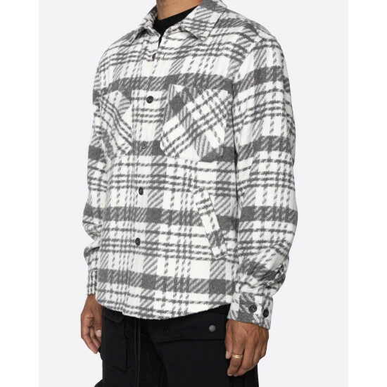 EPTM Slit Flannel Shirt Shirts Modern Grey 4 EPTM Slit Flannel Shirt Shirts Modern Grey - Image 2