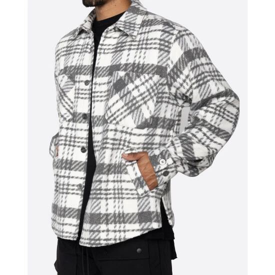 EPTM Slit Flannel Shirt Shirts Modern Grey 5 EPTM Slit Flannel Shirt Shirts Modern Grey - Image 3