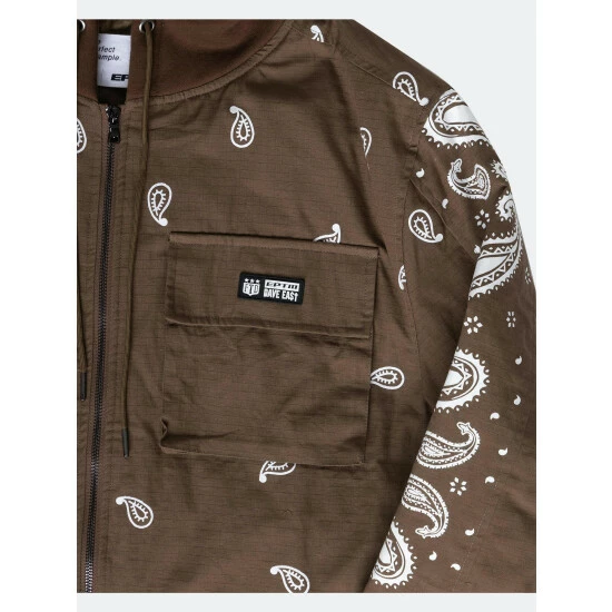 EPTM Dave East Ftd Bandana Jacket Coats, Jackets & Blazers Brown - Image 3