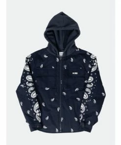 EPTM Dave East Ftd Bandana Jacket Coats, Jackets & Blazers Navy