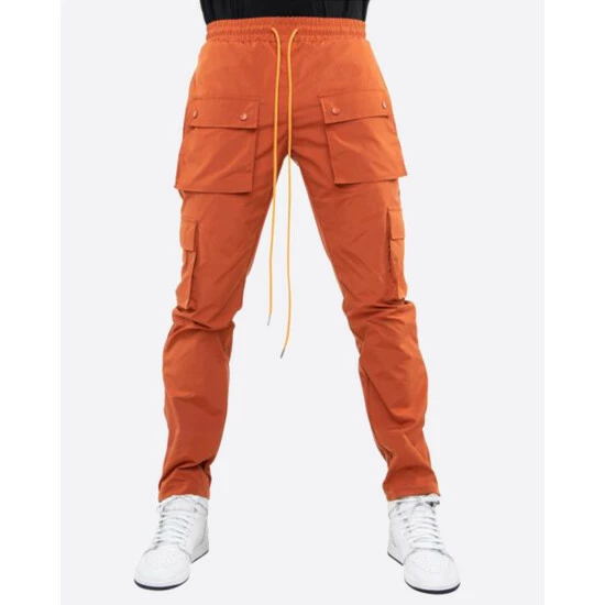 EPTM Snap Cargo Pants Denim & Bottoms Orange