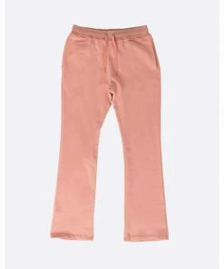 Eptm French Terry Flare Pants Dark Pink