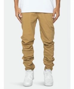 EPTM Stacked Chinos Denim & Bottoms Khaki