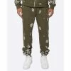 Eptm Amoeba Print Sweatpants Pants Olive