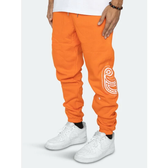 EPTM Paisley Sweatpants-Orange Pants 4 EPTM Paisley Sweatpants-Orange Pants - Image 2