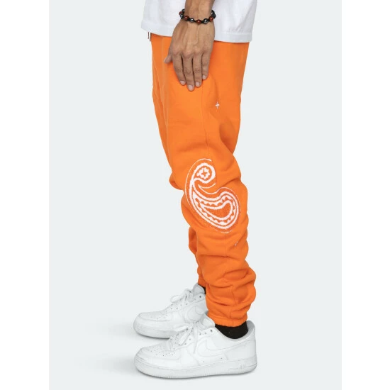 EPTM Paisley Sweatpants-Orange Pants 5 EPTM Paisley Sweatpants-Orange Pants - Image 3