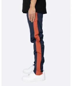 EPTM Nylon Basic Track Pants Navy/rust