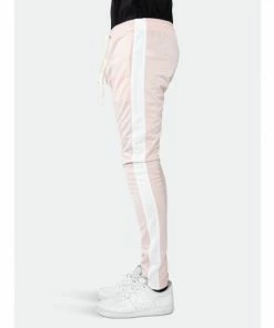EPTM Track Pants Dusty Pink/white