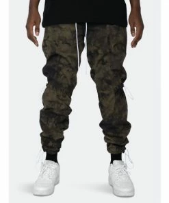 Eptm Tie Dye Hyper Track Pants Olive