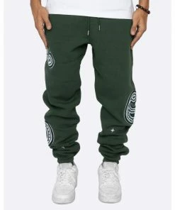 EPTM Paisley Sweat Pants Hunter Green