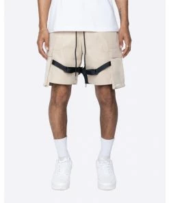 EPTM Strap Cargo Shorts Khaki