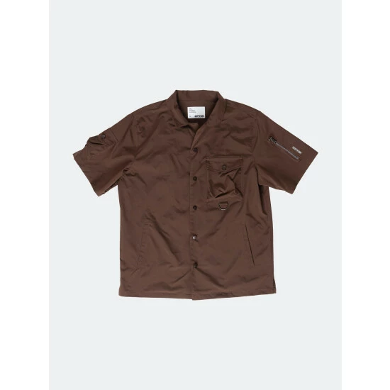 Eptm Snap Button Shirt Shirts Brown