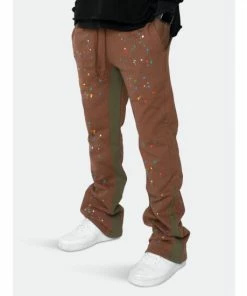 EPTM Rebel Sweatpants - Brown Denim & Bottoms