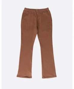 Eptm French Terry Flare Pants Brown