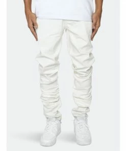 EPTM Stacked Chinos Denim & Bottoms White