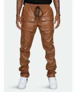 EPTM Gopachi Snap Cargo Pants Denim & Bottoms Brown