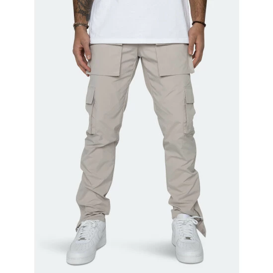 EPTM Snap Cargo Pants Denim & Bottoms Grey
