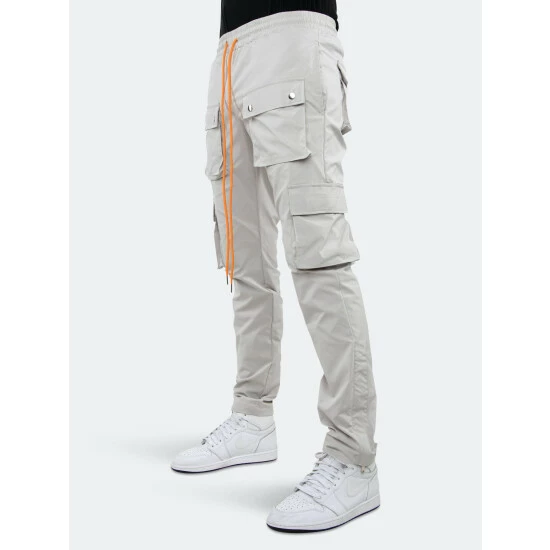 EPTM Snap Cargo Pants Denim & Bottoms Grey - Image 2