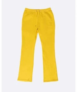 Eptm French Terry Flare Pants Mustard