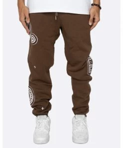 EPTM Paisley Sweatpants Pants Brown