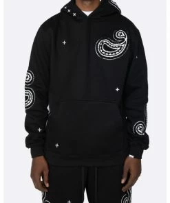 EPTM Paisley Hoodie Sweatshirts, Sweaters & Hoodies Black