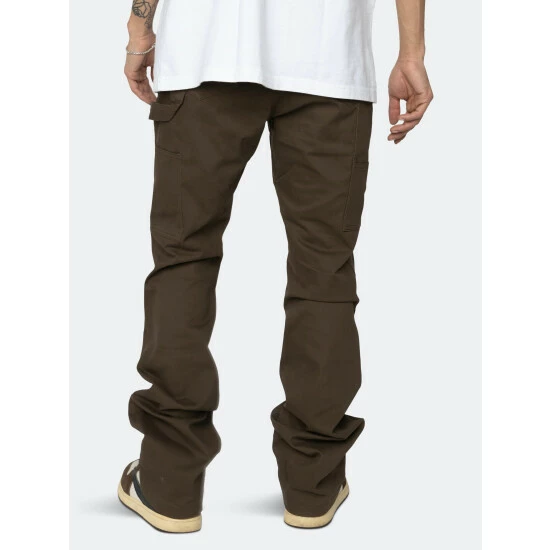 Eptm Nu Carpenter Pants Denim & Bottoms Brown - Image 3