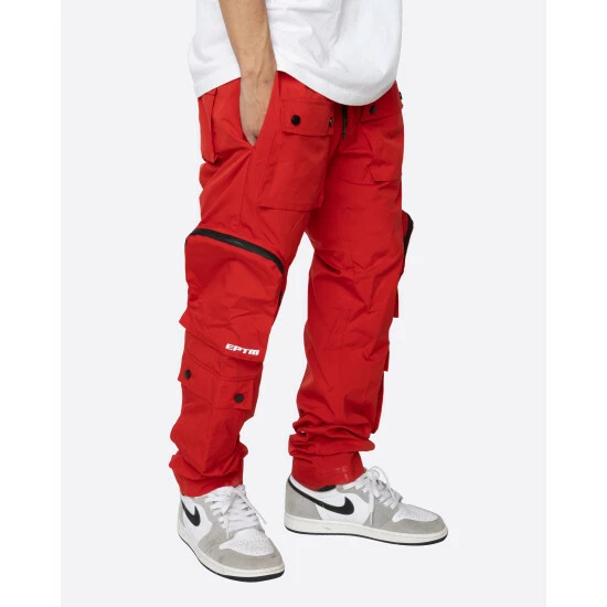 EPTM Dave East "Dope Boy" Cargo Pants Denim & Bottoms Red - Image 2
